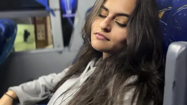 I deepthroat a stranger on a moving bus &mdash;  he shoots his load in my mouth