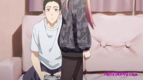 Naughty😈 step-sister seduces gamer boy for hot hentai sex romp