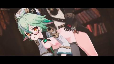 Green-haired mistress ravished by multiple cocks in raunchy 3D hentai anal👌 sex