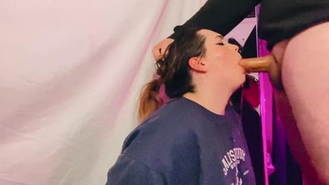 Slurping sloppy blowjob sessions with warm and eager tongues