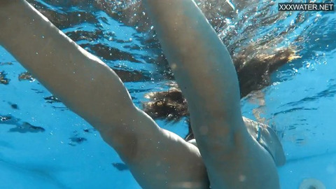 Milked, sucked, and rode by multiple hung studs underwater, Angelica's hot Hungarian horniness exposed