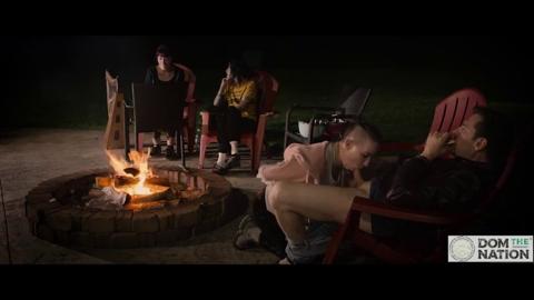 Dirty campfire BJ with sweet treats and seductive serenades under the stars
