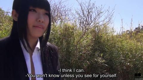 Dirty co-ed in uniform goes wild for rough outside banging