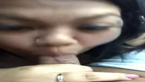 Cute Filipina babe blows, gobbles and keeps going strong