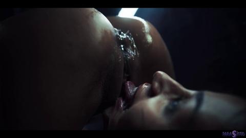 Raw teen sluts gagged and suffocated by giant slugs in nasty threesome