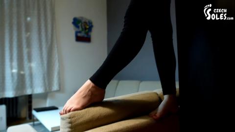Raw giantess feet domination: POV trampling of tiny feet, soles kissed by a foot goddess.