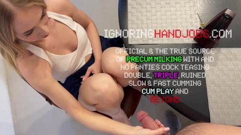 Tiny college cutie fingers her balls, ignores monster cock🌭, loves tight ball massages