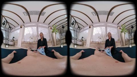 Teen spa masseuse serviced like a sex toy in steamy virtual reality XXX