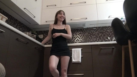 Fresh-Squeezed Co-Ed Cum-Guzzler Ditches Unnecessary Knickers & Cupcake Covers for Bare-Bones Booty Banging Bliss