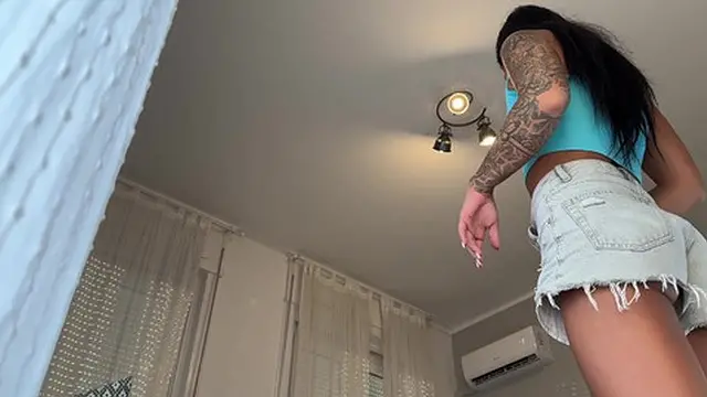 Hot Brunette Babe Models for Fashion Shoot &mdash;  Transitioning into Explicit Seduction