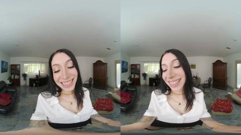 Raven Lane strips, sucks, fingers self, gets blown, rode rough like a high-class escort