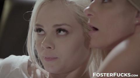 Foster daughter Elsa Jean enjoys intimate moments with her parents