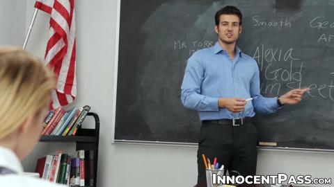 Cute Student Alexia Gold Gets Her Tight Pussy🌮️ Devastated by Teacher Jay Smooth at Desk