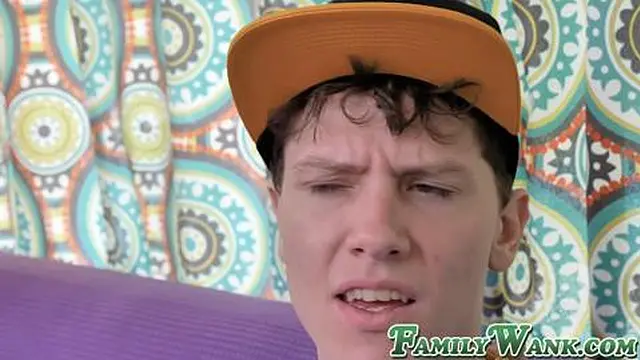 Teen Alex Coal enjoys facial after Halloween fuck with hunk