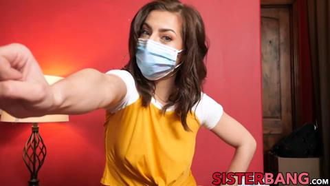 Naughty😈 Sibling Seduction: Masked Vixen Sucks Stepbro's Hard Rod