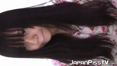 Japanese Slut Pisses In Cups, Then Fucks Her Cat