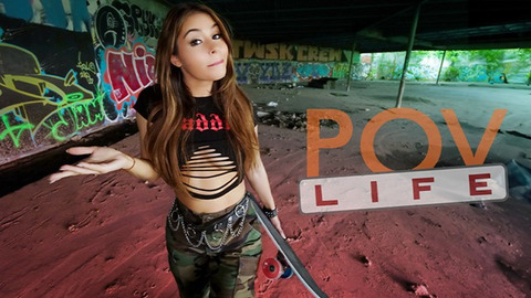 Nicole Aria And Ike Diezel's Intense Skatepark Fuck Session