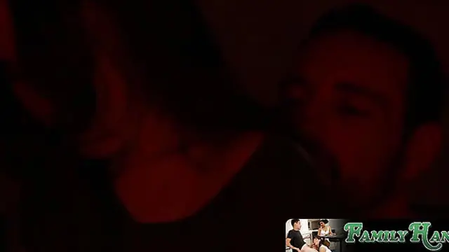 Stepdad sneaks into daughter's bedroom for a late-night fuck