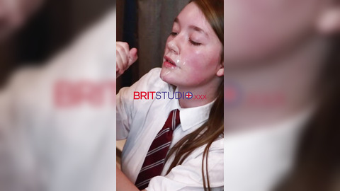 Nearly An Entire Hour Of The Hottest British Teens In Uniform Getting Covered In Cum