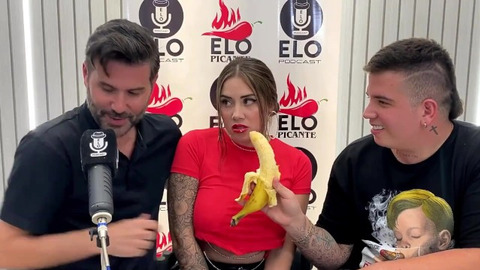 Blonde interview turns into messy blow job and cum fest with Elo Picante's Sara