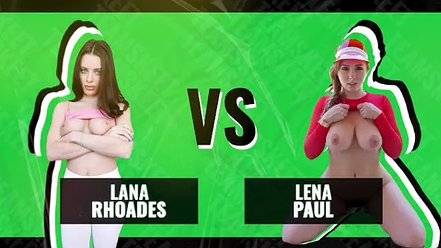 Clash Of The Curves - Lana Rhoades vs Lena Paul - Bouncing Big Natural Tits Showdown